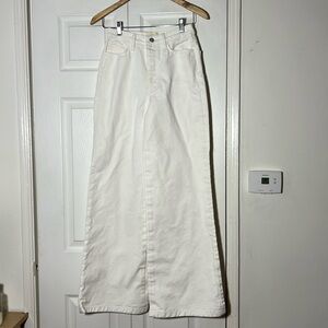 Sezane Highwaist Wide leg Cotton Jean 36